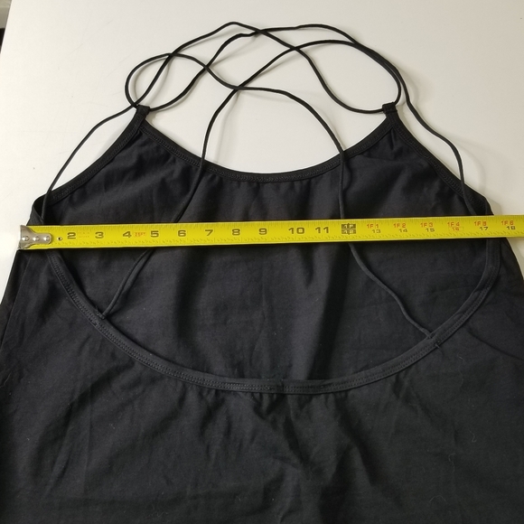 Shein 3X Womens Black Spaghetti Strap Criss Cross Back Sleeveless Summer Top NEW - Picture 7 of 16
